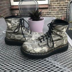 Zeldzame Vintage Dr. Martens met Slangenprint UK7 EU41 rare