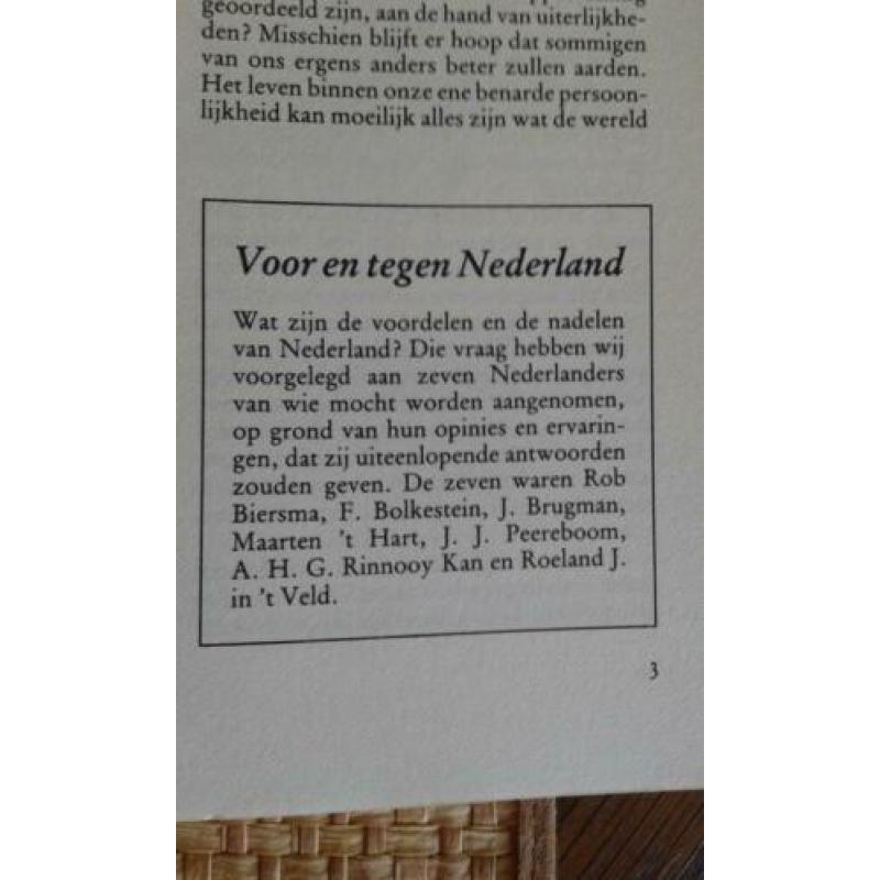 HOLLANDS MAANDBLAD: Bolkestein 't Hart Peter Vos Hillenius