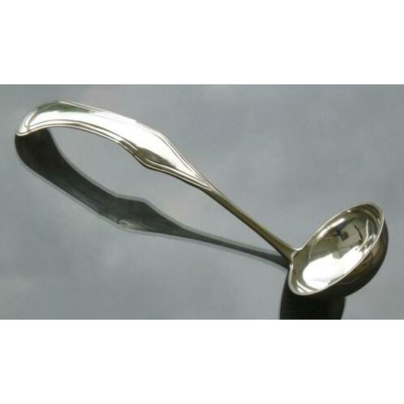 Zilveren Soepserveerlepel / Soepdienlepel 1869 - 30cm, 179gr