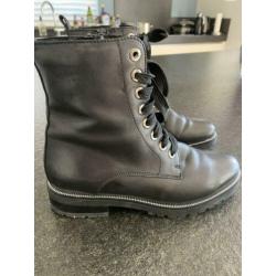 Mooie Gosh zwarte leren boots / laarsjes mt 38 zgan