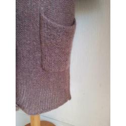 Humanoid kid mohair mauve vest mt S Charlotte Nouvelle zgan