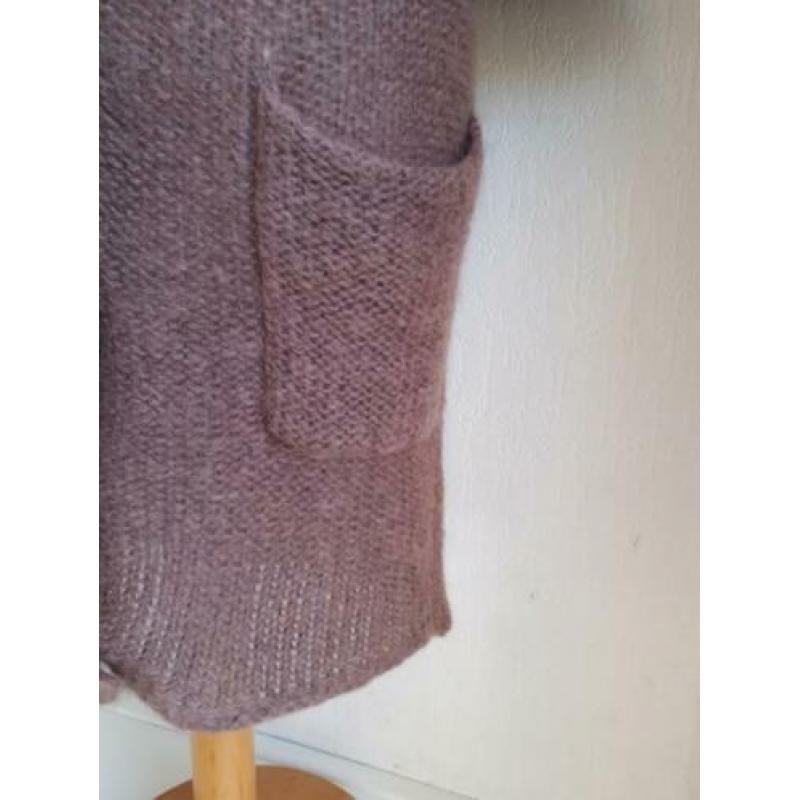 Humanoid kid mohair mauve vest mt S Charlotte Nouvelle zgan