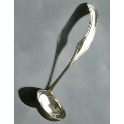 Zilveren Soepserveerlepel / Soepdienlepel 1869 - 30cm, 179gr