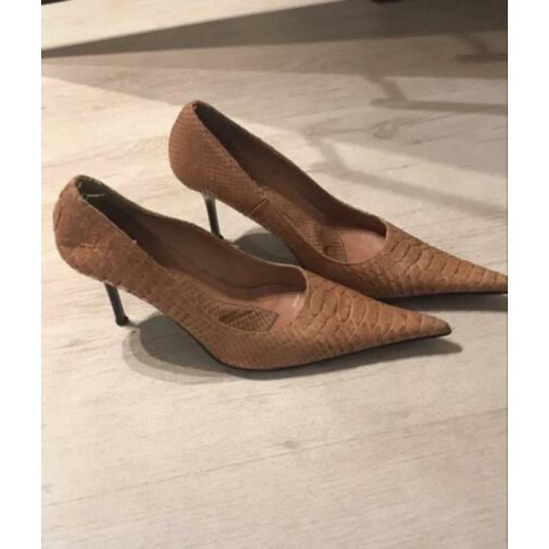 Leren pumps 38