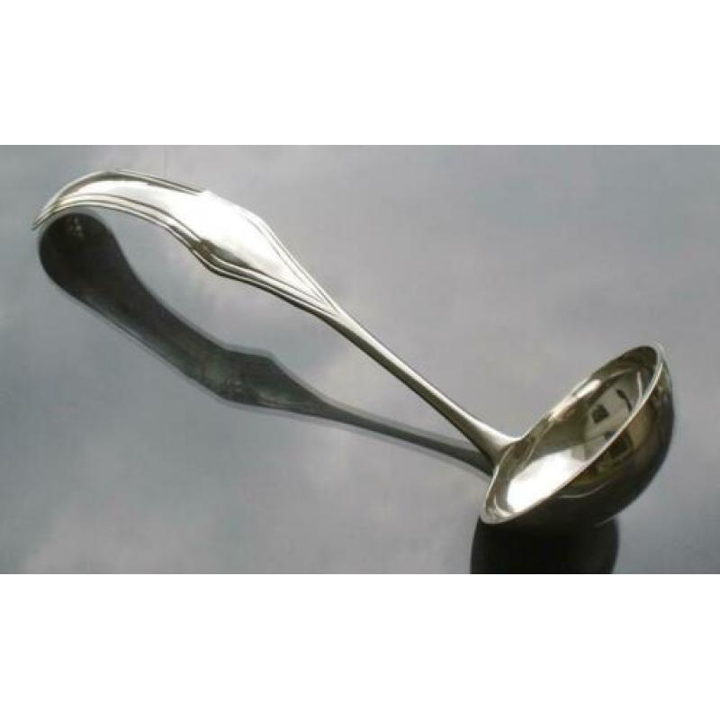 Zilveren Soepserveerlepel / Soepdienlepel 1869 - 30cm, 179gr