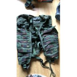 Ops vest modulair woodland leger