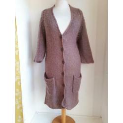 Humanoid kid mohair mauve vest mt S Charlotte Nouvelle zgan
