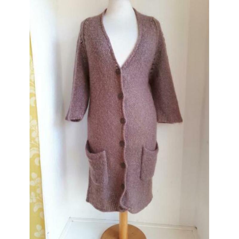 Humanoid kid mohair mauve vest mt S Charlotte Nouvelle zgan