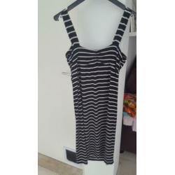 Expresso Jurk maat 38/M ; zwart en wit