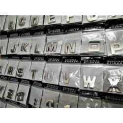 3-D Chrome DIY Letters en Cijfers voor auto..alle doeleinden