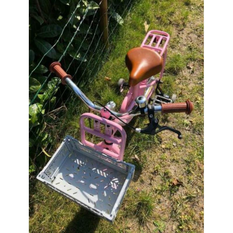 Nogan Puck Kinderfiets - Meisjes - 12 inch, in de kleur Roze