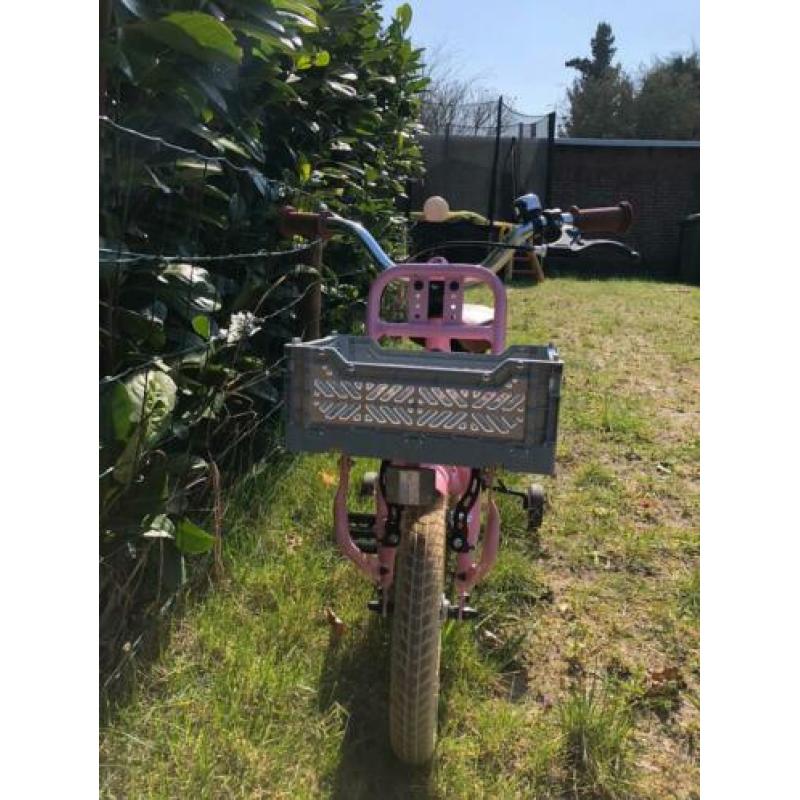 Nogan Puck Kinderfiets - Meisjes - 12 inch, in de kleur Roze