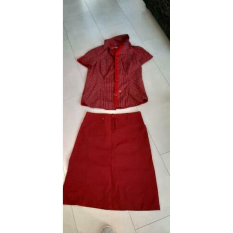 Tka leuk setje rok Tom taille maat 34 blouche Cecile maat s