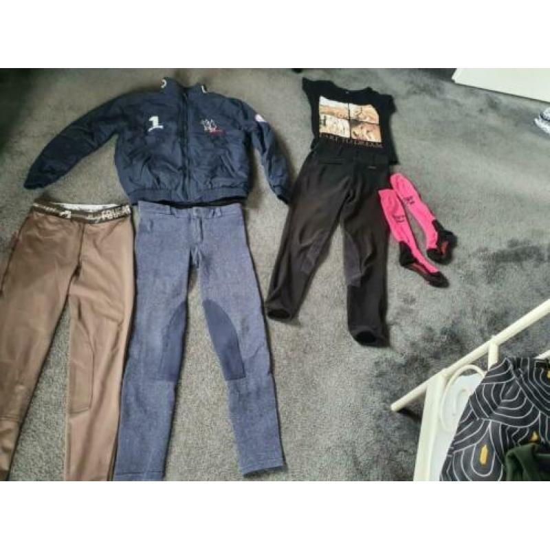 Super!! Paardrijkleding set mt 152