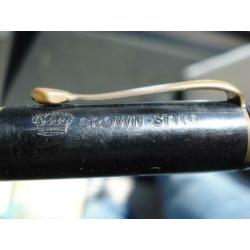 Vulpen CROWN-STYLO zwart met een rond stylo pennetje