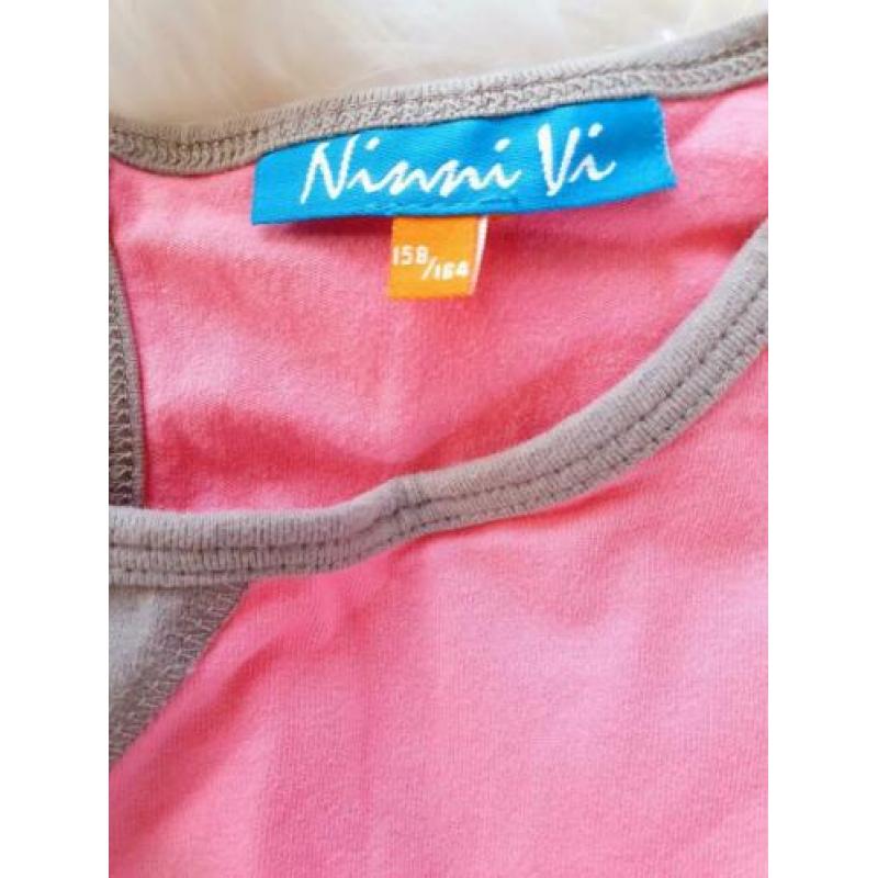 **** ninni vi tricot stretch jurkje nieuw mt 158/164***