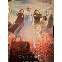 Nieuw! Gave FROZEN 2 Filmposter Elsa Olaf 43 x 30