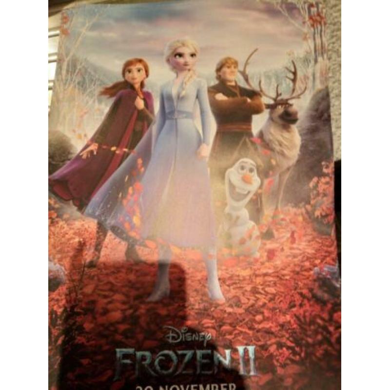 Nieuw! Gave FROZEN 2 Filmposter Elsa Olaf 43 x 30