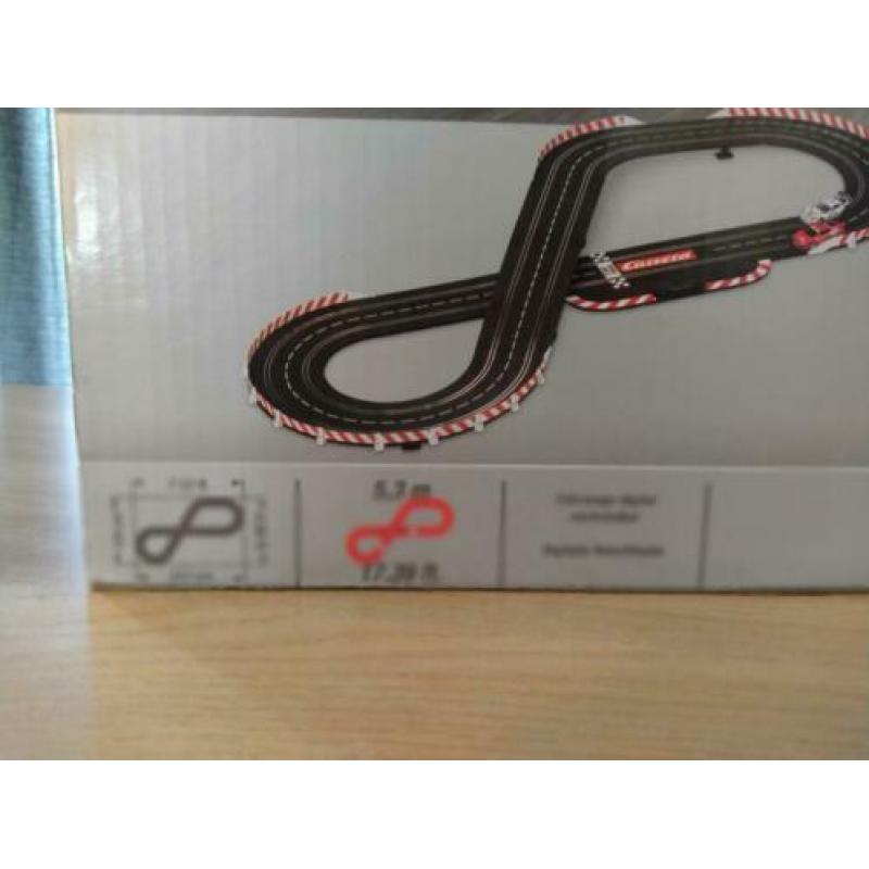 Carrera Evolution slot-car baan Le-Mans Pacecar & Corvette