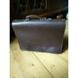 vintage Tas leder PTT