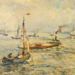 Evert Moll (1878-1955) - Havengezicht 1