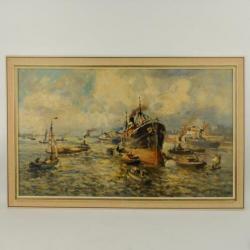Evert Moll (1878-1955) - Havengezicht 1
