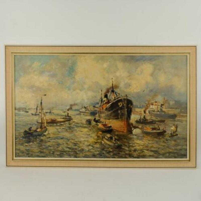 Evert Moll (1878-1955) - Havengezicht 1