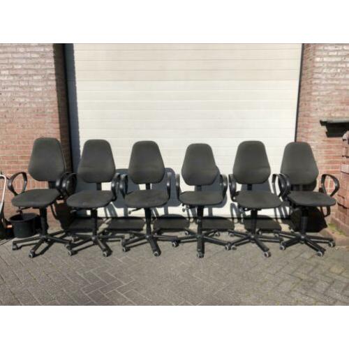 6x bureau stoelen