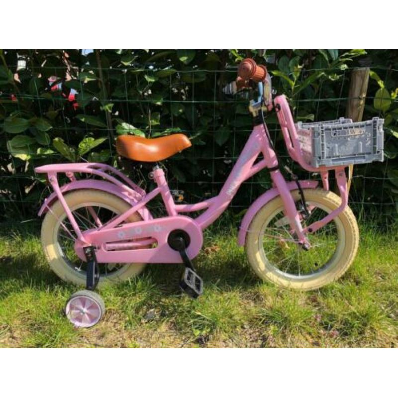Nogan Puck Kinderfiets - Meisjes - 12 inch, in de kleur Roze