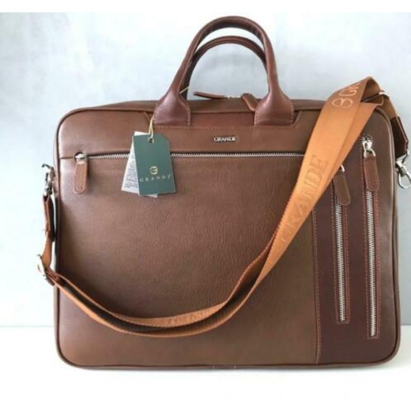 laptoptas Lederen