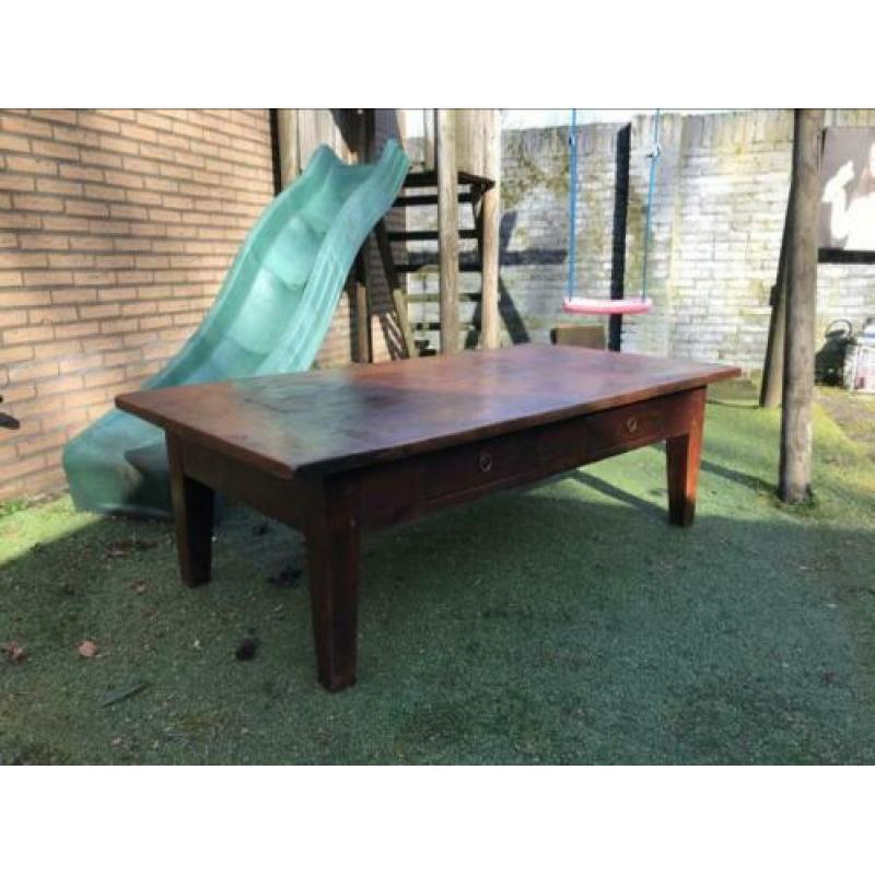 Houten salontafel 160 x 80
