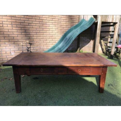 Houten salontafel 160 x 80