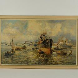 Evert Moll (1878-1955) - Havengezicht 1