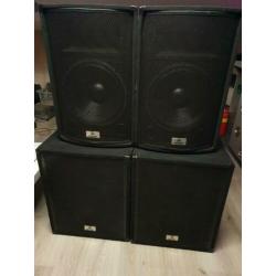 2x devine mkii 18 inch 2x devine trono 15 inch nieuwstaat!