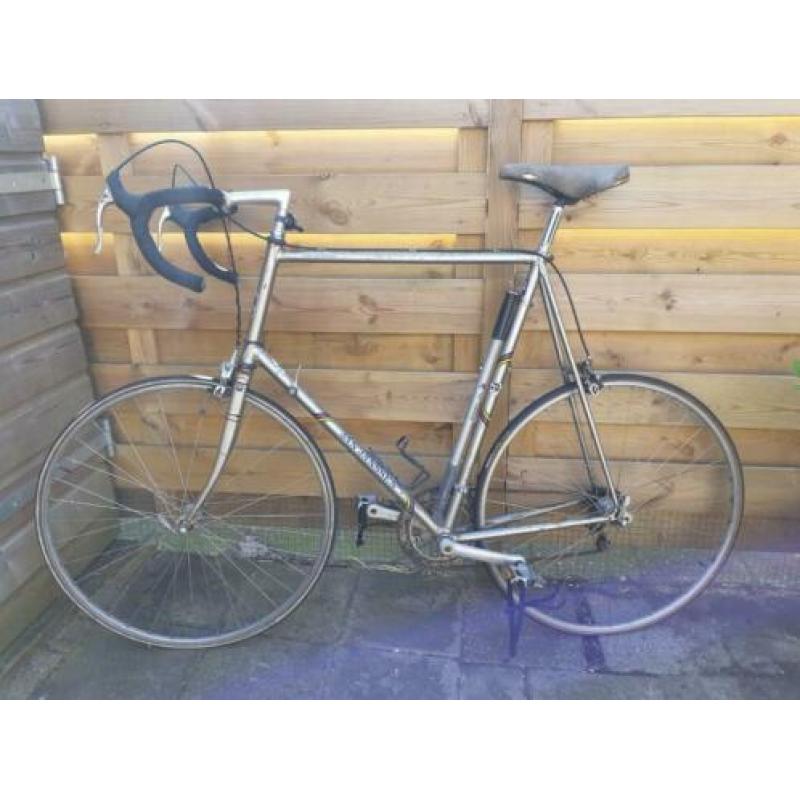Jan Jansen racefiets, zo uit de schuur , hoog frame 69/70 cm