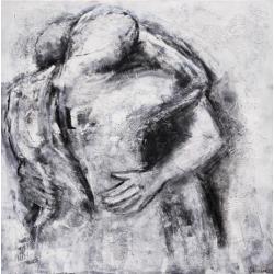 " The Embrace " Acrylschilderij van Suzanne Visser