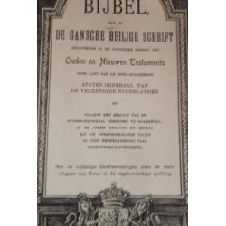 184 Antieke Staten Bijbel De Gansche Heilige Schrift