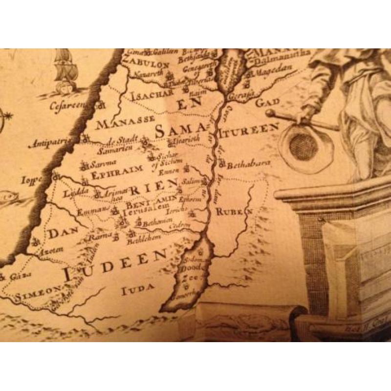 Het heilig land Palestina met een mooie kaart - 1828