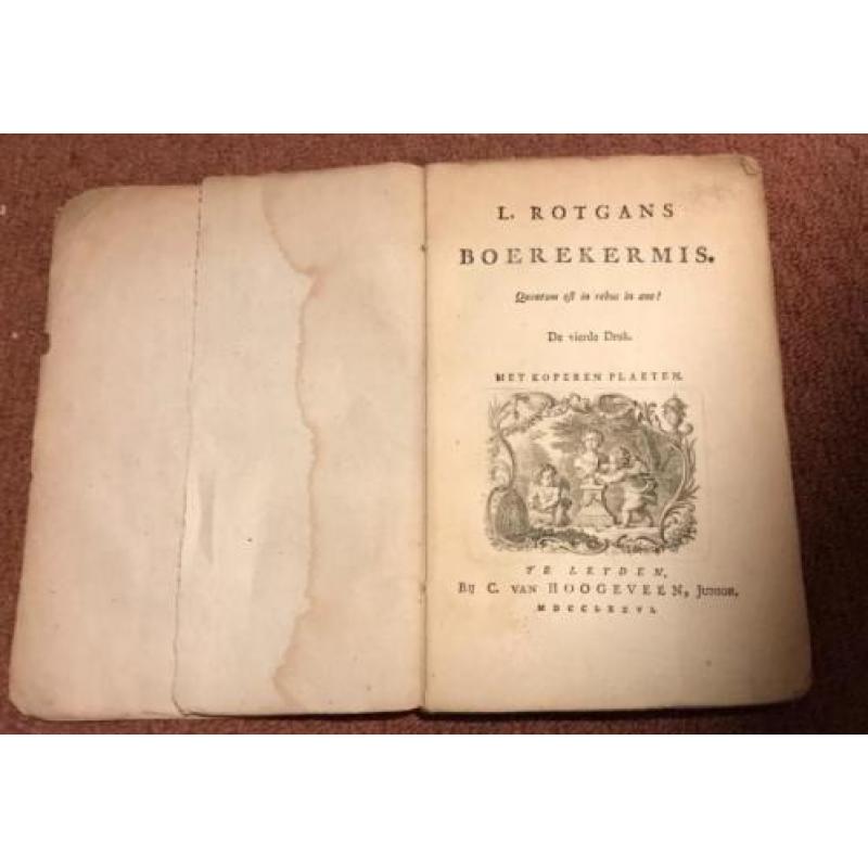 L. Rotgans 'Boerekermis' '1776' compleet met gravures