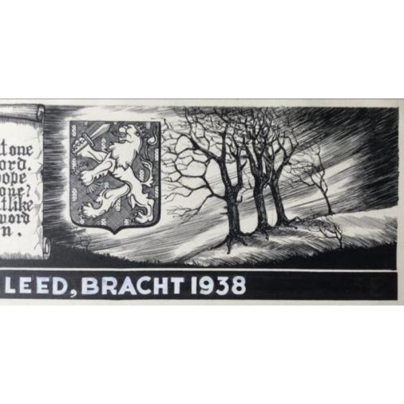 MOLIER. Originele tekening oostindische inkt