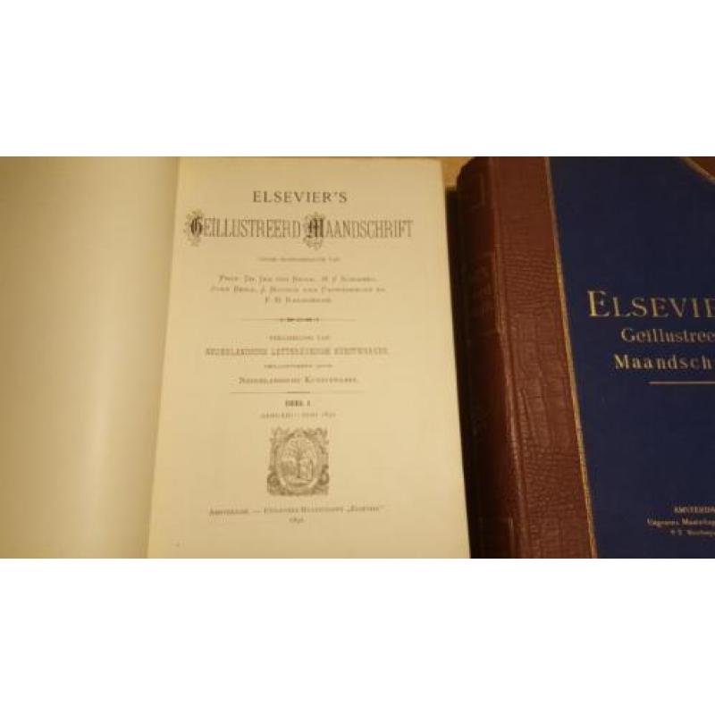 elsevier 1891 en 1892 antieke boeken