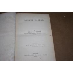 Roland Cashel - Charles Lever & Phiz - 1850 !!