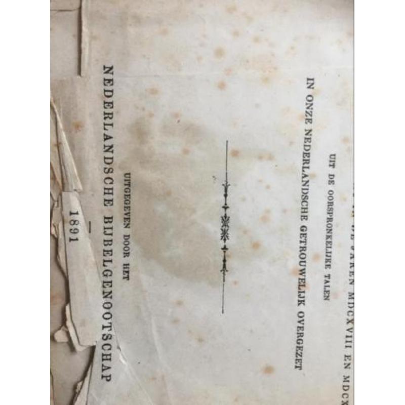 Bijbel uit 1891 psalm testaments