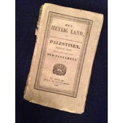 Het heilig land Palestina met een mooie kaart - 1828