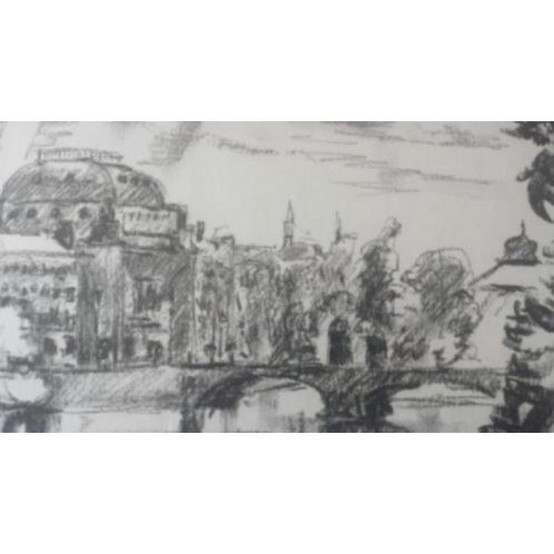 Originele tekening Zitko 1990 Praag Nationaal Theater