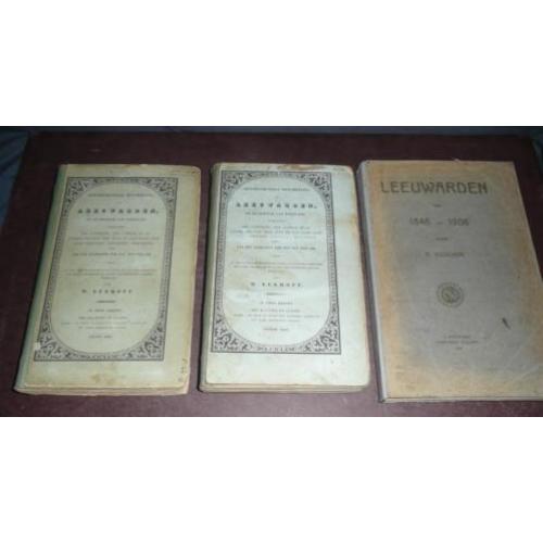 9 boeken over geschiedenis Leeuwarden (Eekhoff & Visscher) 1