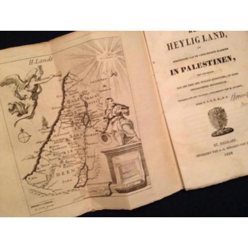 Het heilig land Palestina met een mooie kaart - 1828