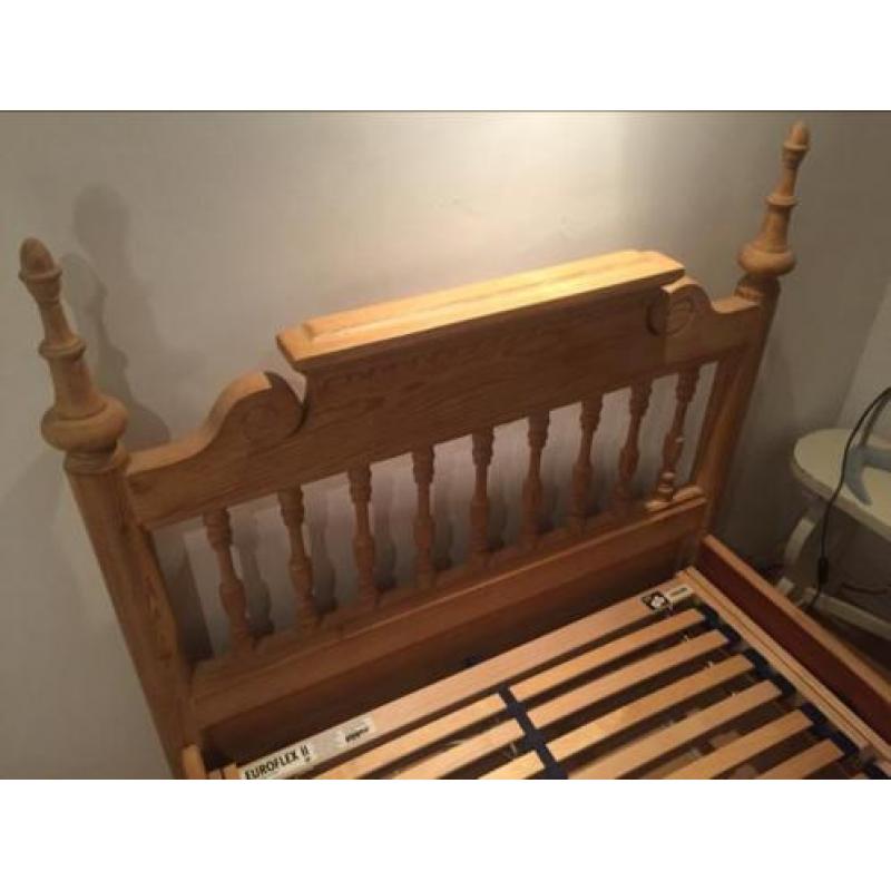Antiek grenen 1-persoons bed
