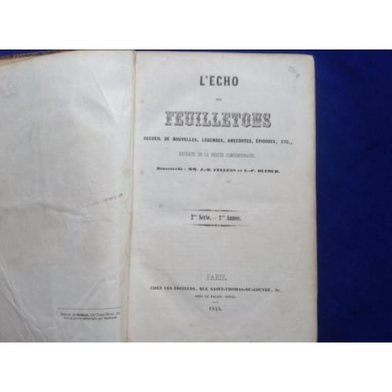 L'Echo des feuilletons, uit 1845