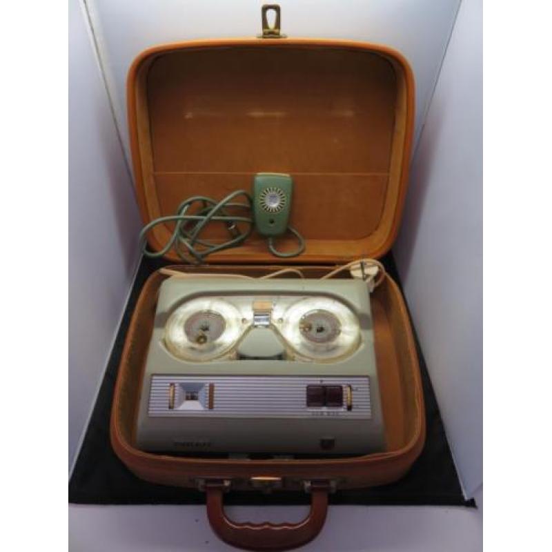 Dicteerapparaat Philips EL 3581 met microfoon in koffer